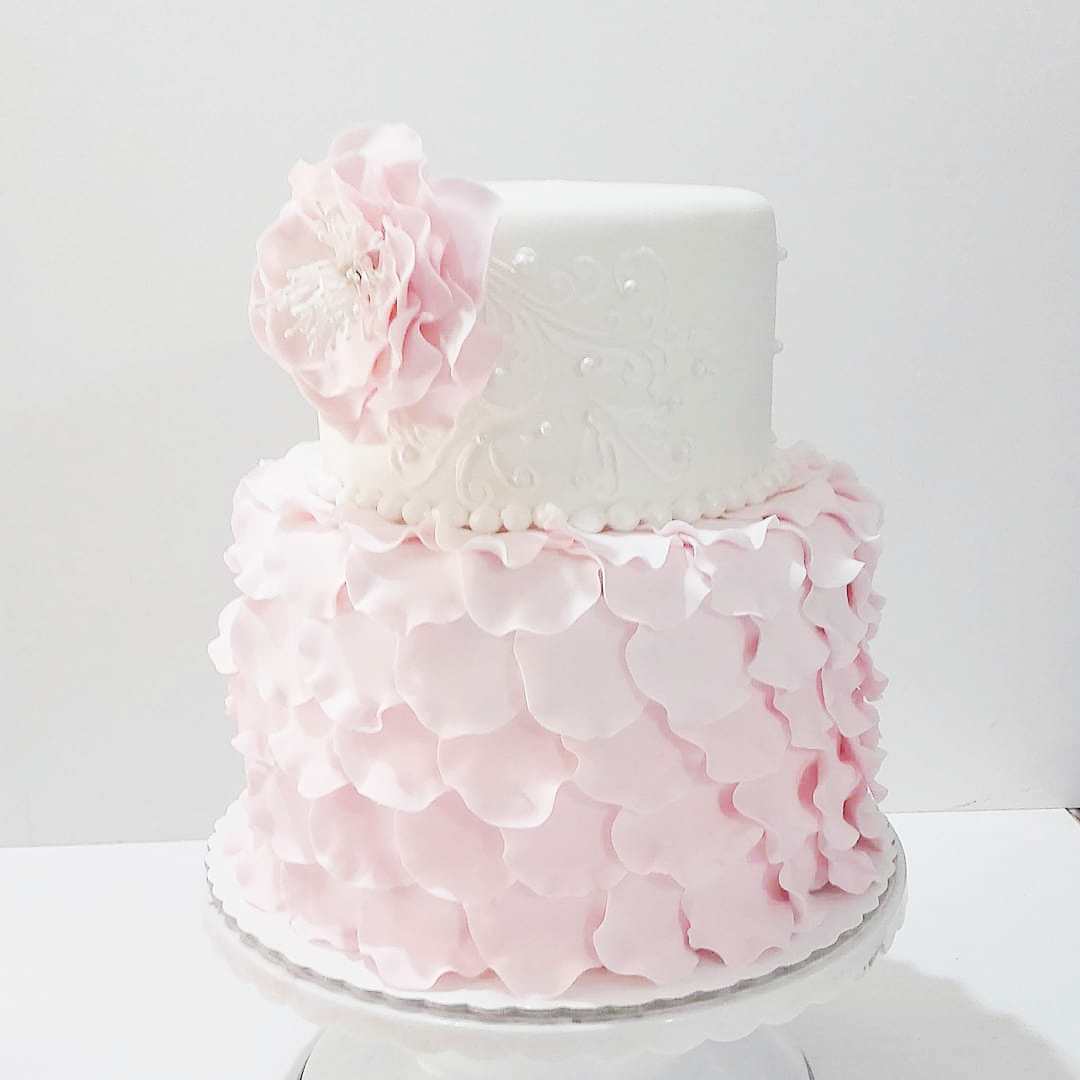 Todo sobre la torta de petalos de rosas - Bologna Sugar Art